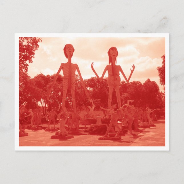 Cartão Postal Inferno budista... Tailândia (Frente)