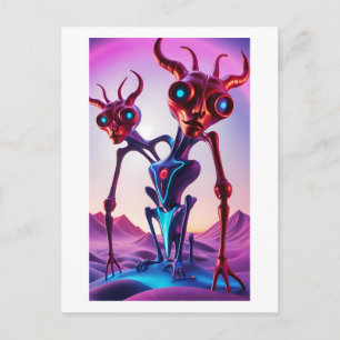 Cartão Postal Infinito Dividido - Arte de Ken Gage