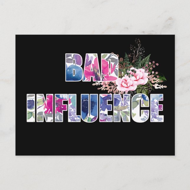 Cartão Postal Influência Má (Frente)