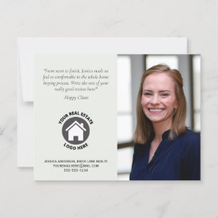 Cartão Postal Informações de contato de revisão do cliente Foto