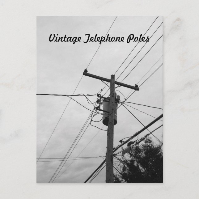 Cartão Postal Infraestrutura elétrica clássica (Frente)