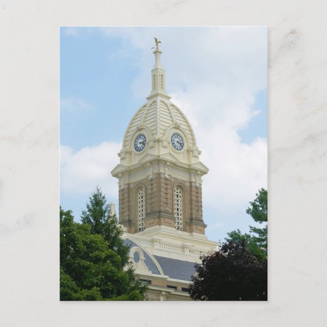 Cartão Postal Ingham County Court House - Mason, Michigan (Frente)