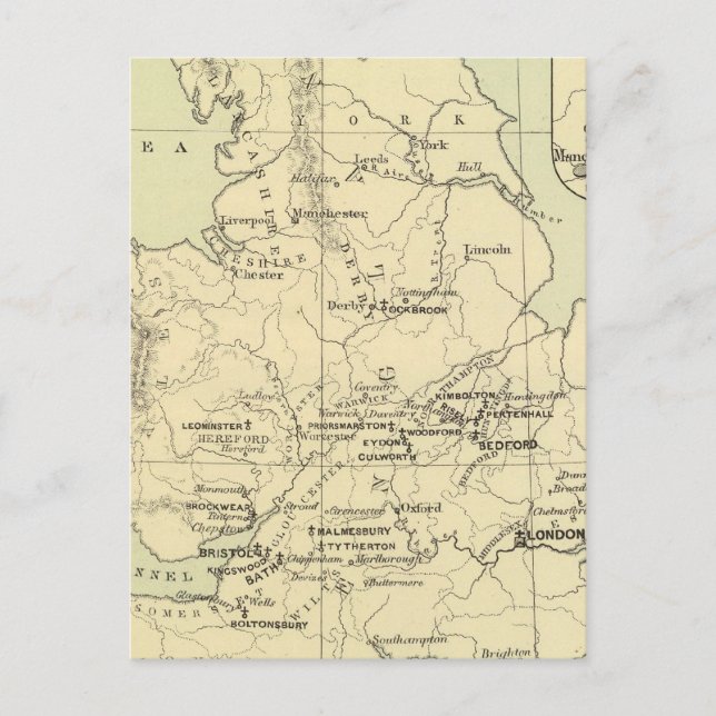 Cartão Postal Inglaterra, Irlanda (Frente)