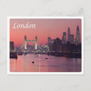 Cartão Postal Inglaterra - Londres - Rio Tamisa -