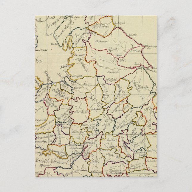 Cartão Postal Inglaterra, País de Gales 4 (Frente)