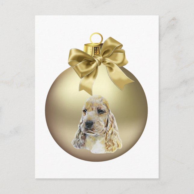 Cartão Postal Inglês Cocker Spaniel (Frente)