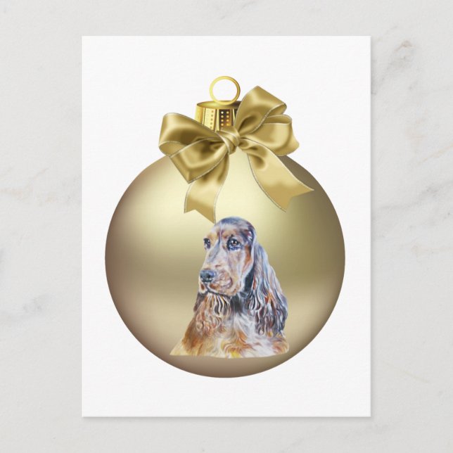 Cartão Postal Inglês Cocker Spaniel (Frente)