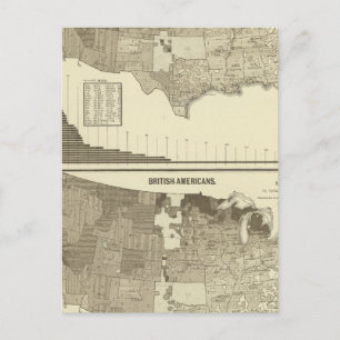 Cartão Postal Inglês, galês, britânicos americanos