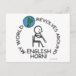 Cartão Postal Inglês Horn - Mundo Revola-se