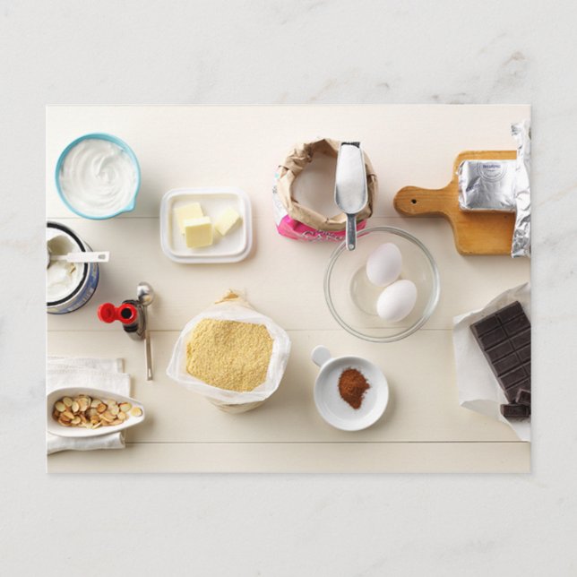 Cartão Postal Ingredientes e ferramentas 2 (Frente)