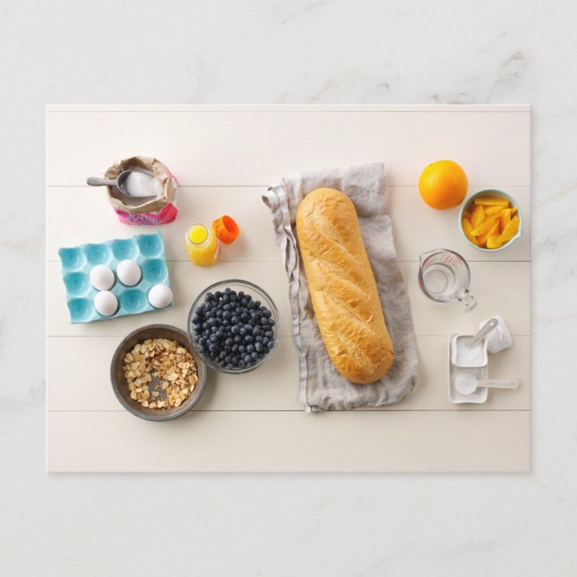 Cartão Postal Ingredientes e ferramentas 4 (Frente)