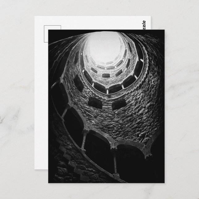 Cartão Postal Iniciação Bem Regaleira Palace, Sintra, Portugal (Frente/Verso)