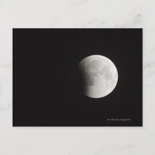 Cartão Postal Início de um Eclipse Total da Lua
