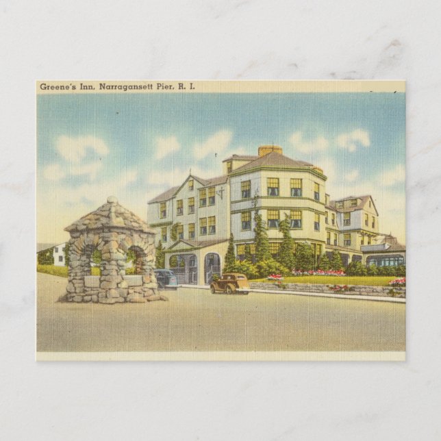 Cartão Postal Inn de Greene, Narragansett Pier, Rhode Island (Frente)