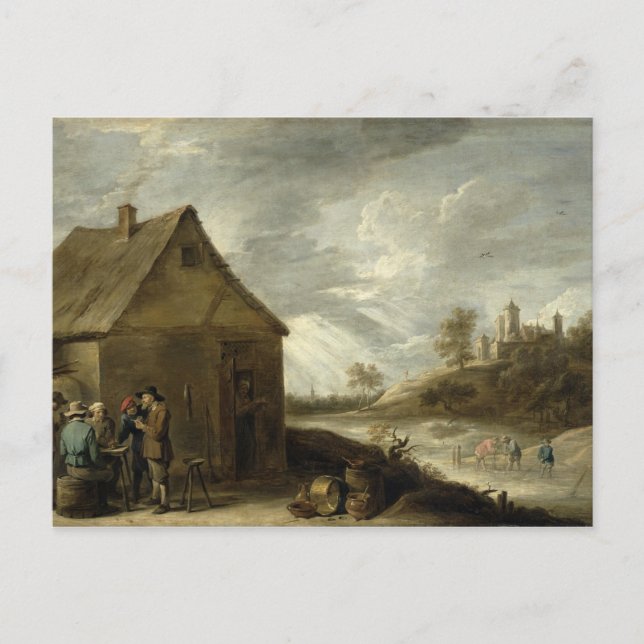 Cartão Postal Inn por um rio (Frente)