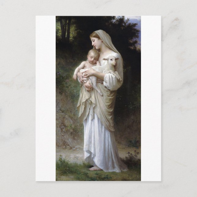 Cartão Postal Innocence (Madonna e Child), Bouguereau (Frente)