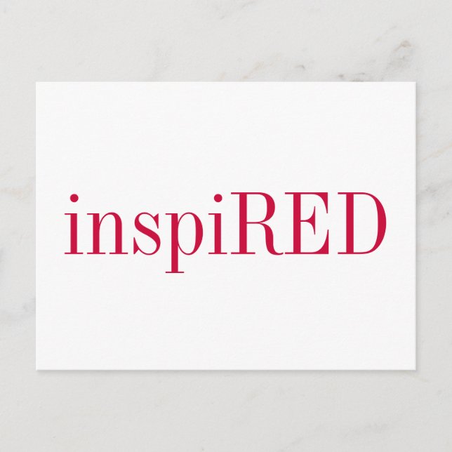 CARTÃO POSTAL - INPiRED (Frente)