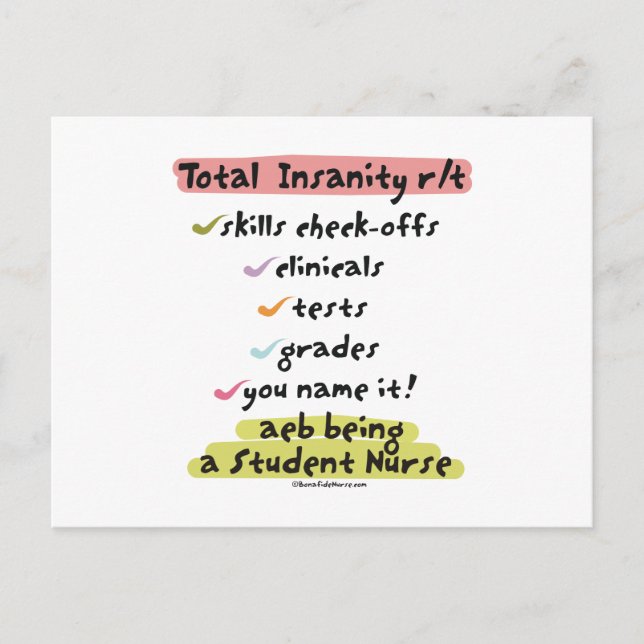 Cartão Postal Insanidade Total do Diagnóstico (Frente)