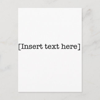 Cartão Postal inserir texto aqui