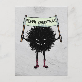 Cartão Postal Inseto Mau de Carateres de Natal gótico