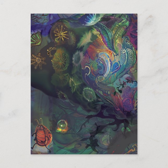 Cartão Postal Inseto vai dar uma volta~~~~ (Frente)