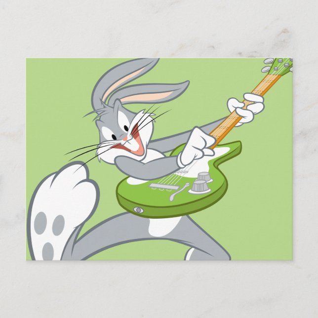 Cartão Postal INSETOS BUNNY™ Acionando Violão (Frente)