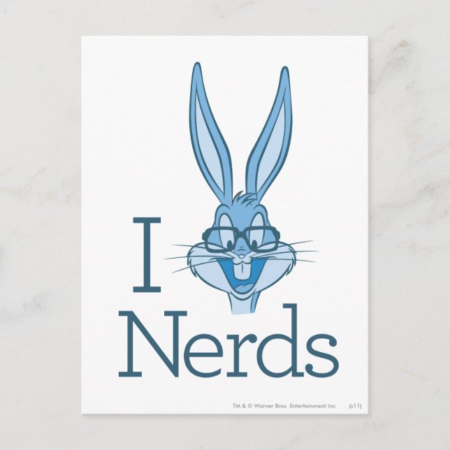 Cartão Postal INSETOS BUNNY™ - Adoro Nerd (Frente)