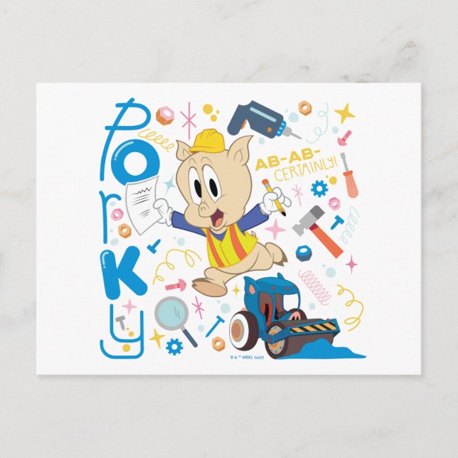 Cartão Postal INSETOS BUNNY BUILDERS™| Ferramentas de Trabalho P (Frente)