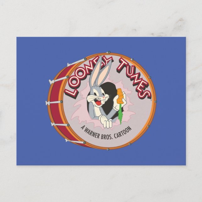 Cartão Postal INSETOS BUNNY™ Dentro LOONEY TUNES™ Drum (Frente)