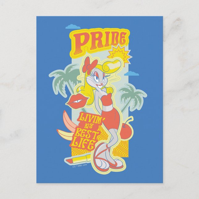 Cartão Postal INSETOS BUNNY™ Pride - Vivendo minha melhor vida (Frente)