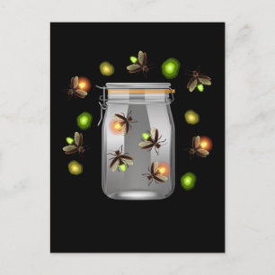 Cartão Postal Insetos De Acampamento De Vagalumes