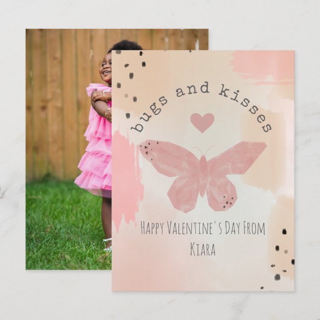 Cartão Postal Insetos e beijos Foto do Namorados da sala de aula (Frente/Verso)