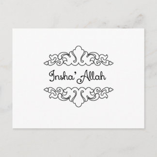 Cartão Postal Insha'Allah