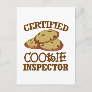 Cartão Postal Inspetor de Cookie Certificado
