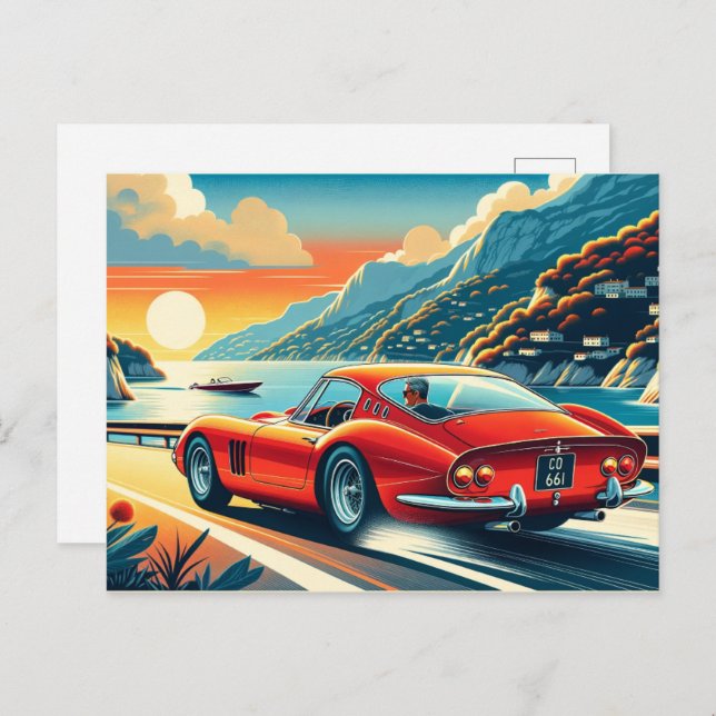 Cartão Postal Inspiração 250 GTO Ferrari (Frente/Verso)