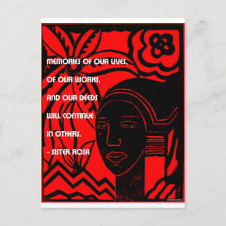 Cartão Postal Inspiração da irmã Rosa