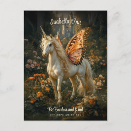 Cartão Postal Inspiração das Asas de Borboleta Laranja de Equíde