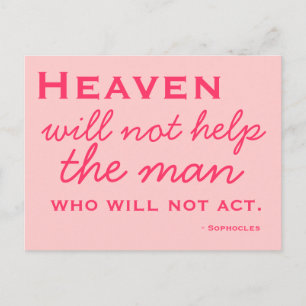 Cartão Postal Inspiração - Escolher ação - Cartão-postal