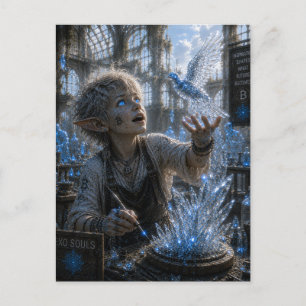 Cartão Postal Inspiração / Escultor de Vidro / Oficina de Crista