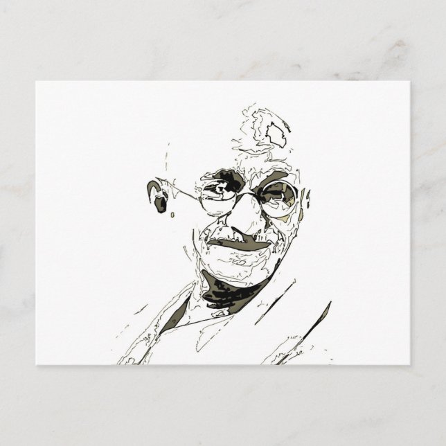 Cartão Postal Inspiração gandi (Frente)