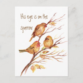 Cartão Postal Inspiração O Olho Dele está no Peito.