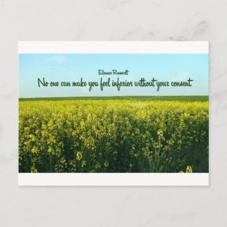 Cartão Postal Inspiração por Eleanor Roosevelt