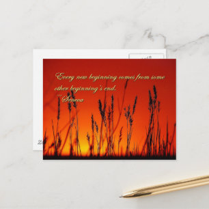 Cartão Postal Inspiração Silhuette Sunset