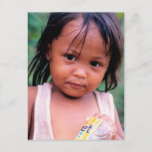 Cartão Postal Inspirações. Jovem filipina.