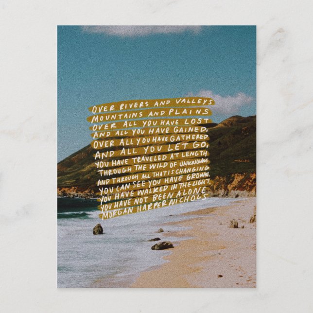 Cartão postal inspirador (Frente)