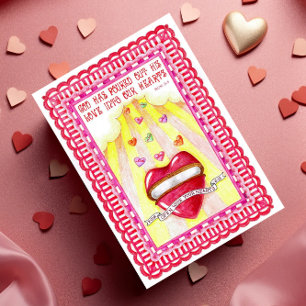 Cartão Postal Inspirador Coração Aberto