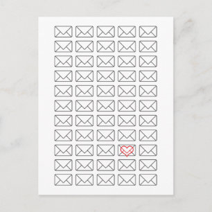 Cartão Postal Inspiration I Love you note