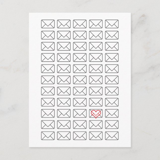 Cartão Postal Inspiration I Love you note (Frente)
