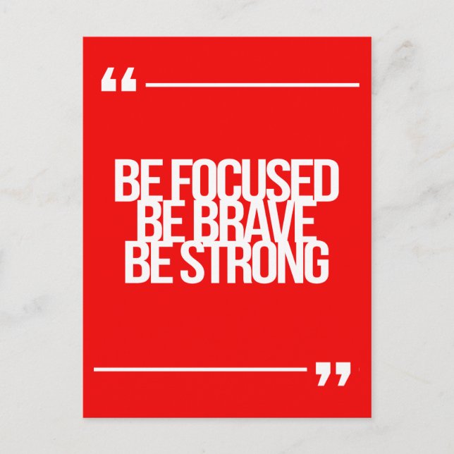 Cartão Postal Inspirational and motivational quotes (Frente)