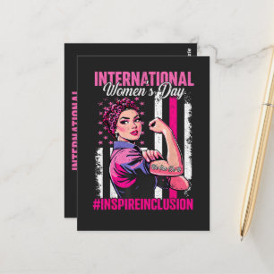 Cartão Postal Inspire Inclusão 8 de Março Internacional
